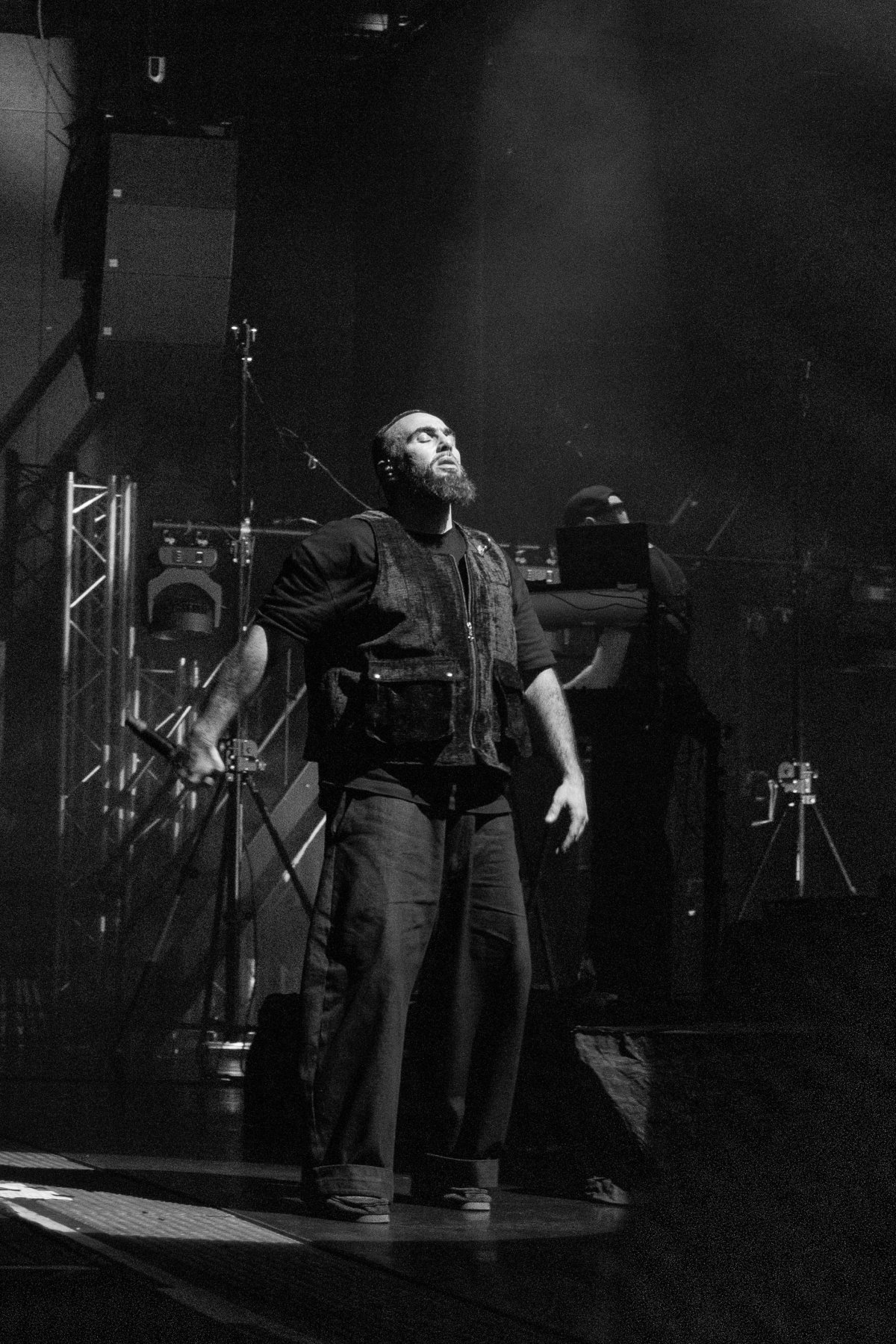Le rappeur Médine lors d'un concert le 14 novembre 2025